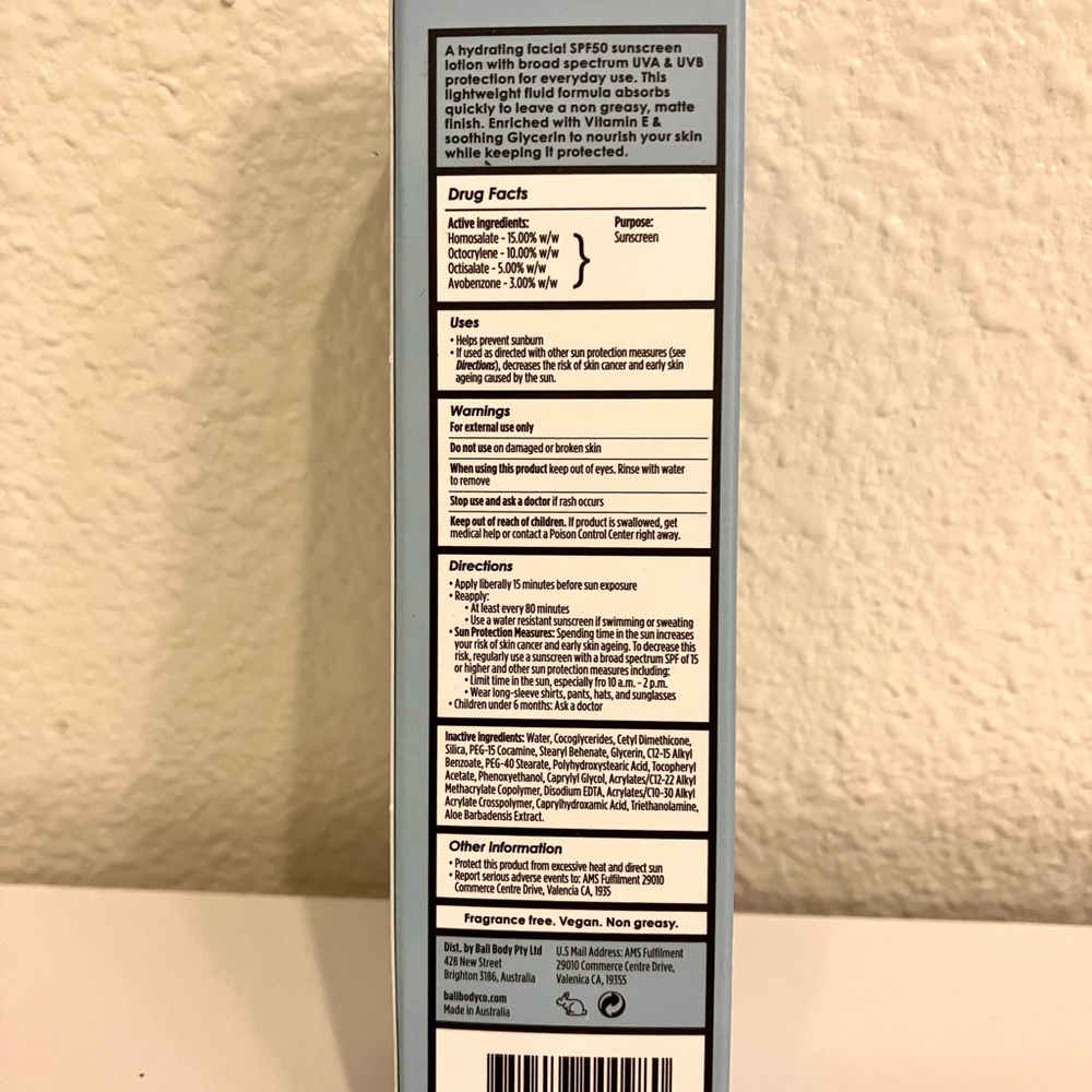 Bali Body SPF50 Hydrating Face Sunscreen - Picture 5 of 14